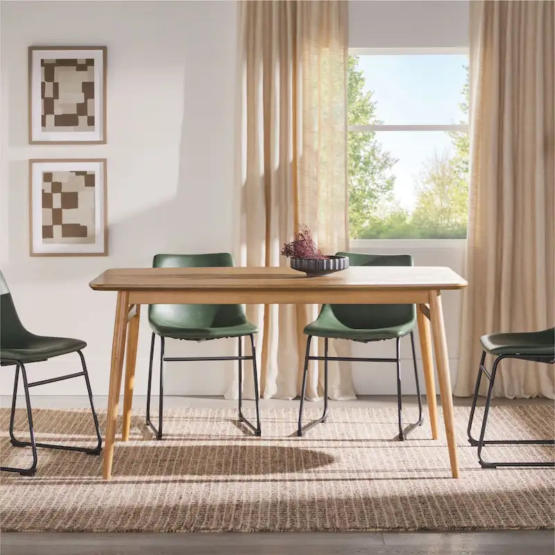 Mid-Century Modern 59 Wood Dining Table