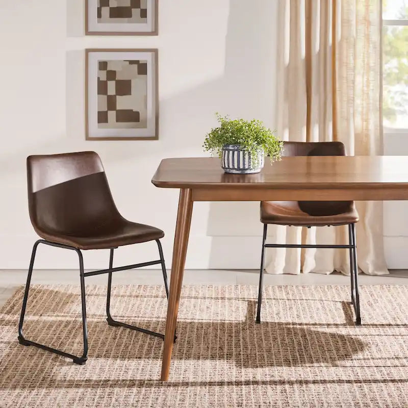 Mid-Century Modern 59 Wood Dining Table