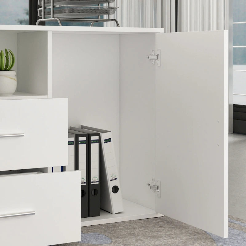 Bureau d'angle en L réversible pour ordinateur