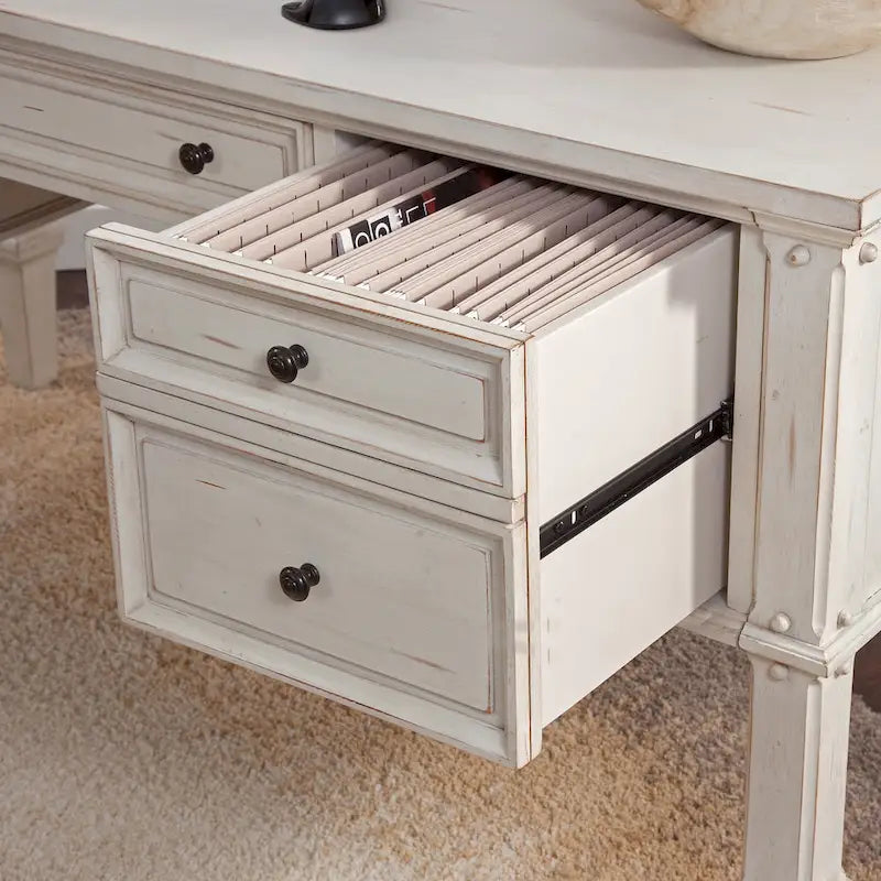 Bureau de rangement vintage de 60 pouces
