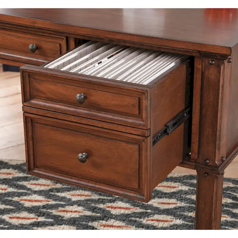 Bureau de rangement vintage de 60 pouces