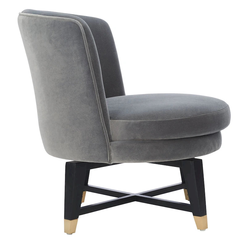 Fauteuil d'appoint pivotant Couture - 24 L x 26,8 P x 26 H - 24Lx27Px26H
