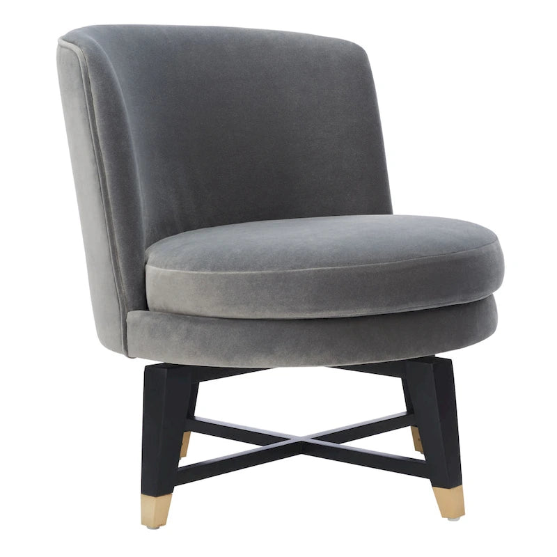 Fauteuil d'appoint pivotant Couture - 24 L x 26,8 P x 26 H - 24Lx27Px26H